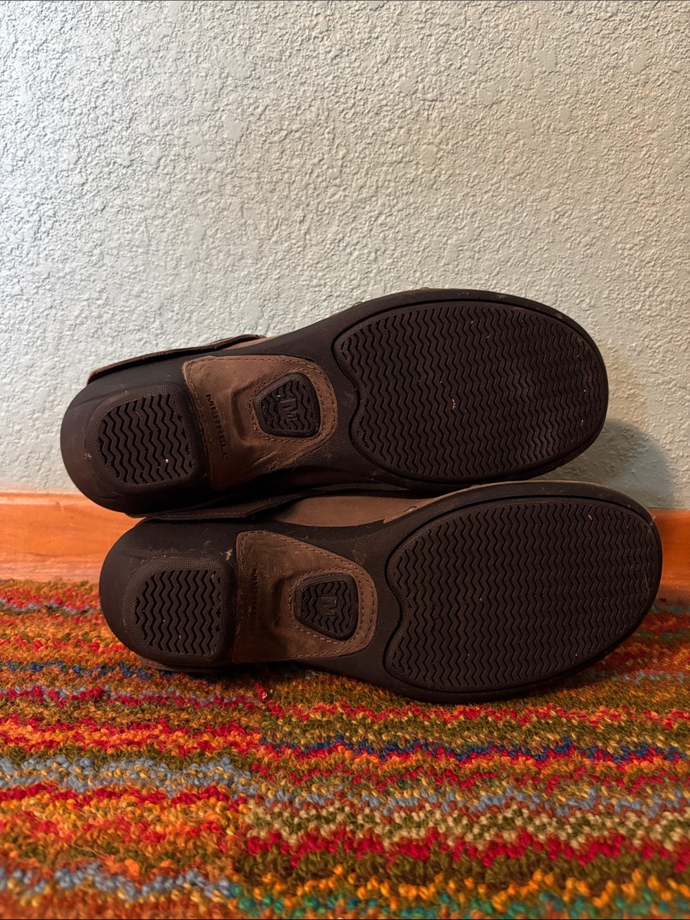 Merrell Grey Slip-On Drizzle Leather Mule Clogs, Women’s size 10 - like new - Picture 7 of 8